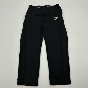 Gymshark Women's‎ black cropped legging size Small